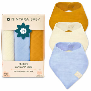 Baby Bandana Bibs - Set of 3 | Solids Pack