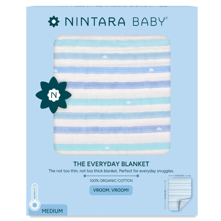 The Everyday Blanket | Medium Baby Blanket - Vroom, Vroom!