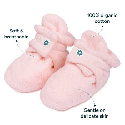 Soft Cotton Baby Booties | Pretty Pink