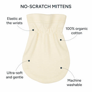 No-Scratch Baby Mittens - Set of 6 | Baby Blue