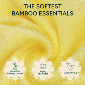 1 Bamboo Hooded Towel + 2 So-Softs™ Washcloths Set | Giraffe