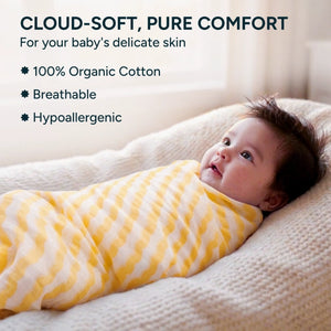 Muslin Baby Swaddle - Extra-Large - Set of 3 | Flower Power