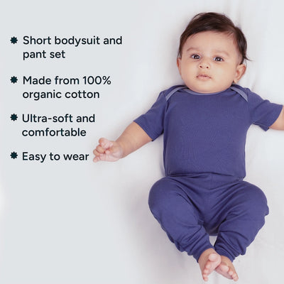 Short Bodysuits & Pants Set - Up In Space | Set of 2