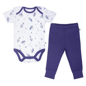 Short Bodysuit & Pant Set - Up In Space