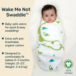 Wake Me Not Swaddle™ - Set of 2 | Dino Dreams + Baby Blue