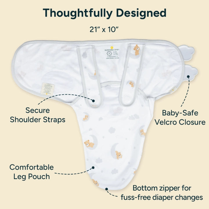 Wake Me Not Swaddle™ | Bear Cuddles