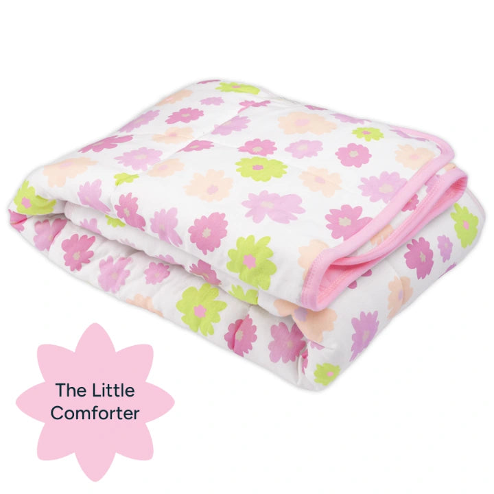 The Little Comforter | Warm Baby Blanket - Blush Blossom
