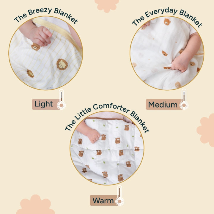 The Ultimate Baby Blanket Bundle - Set of 3 | Bear Hugs