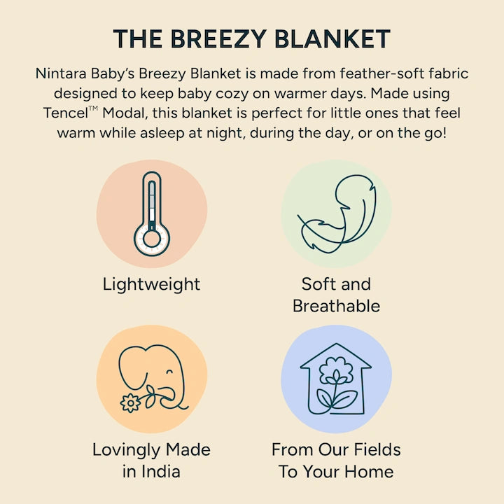 The Breezy Blanket | Light Baby Blanket - Bear Hugs