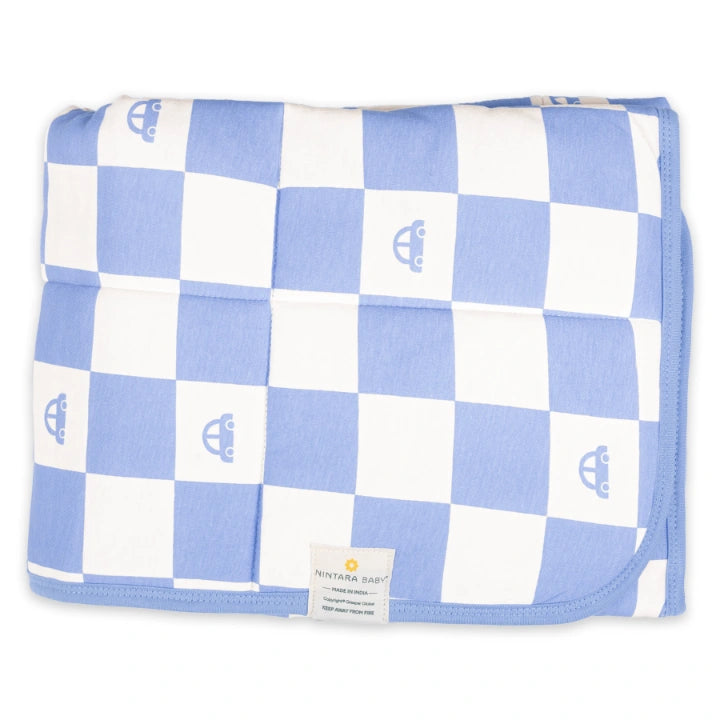 The Little Comforter | Warm Baby Blanket - Vroom, Vroom!