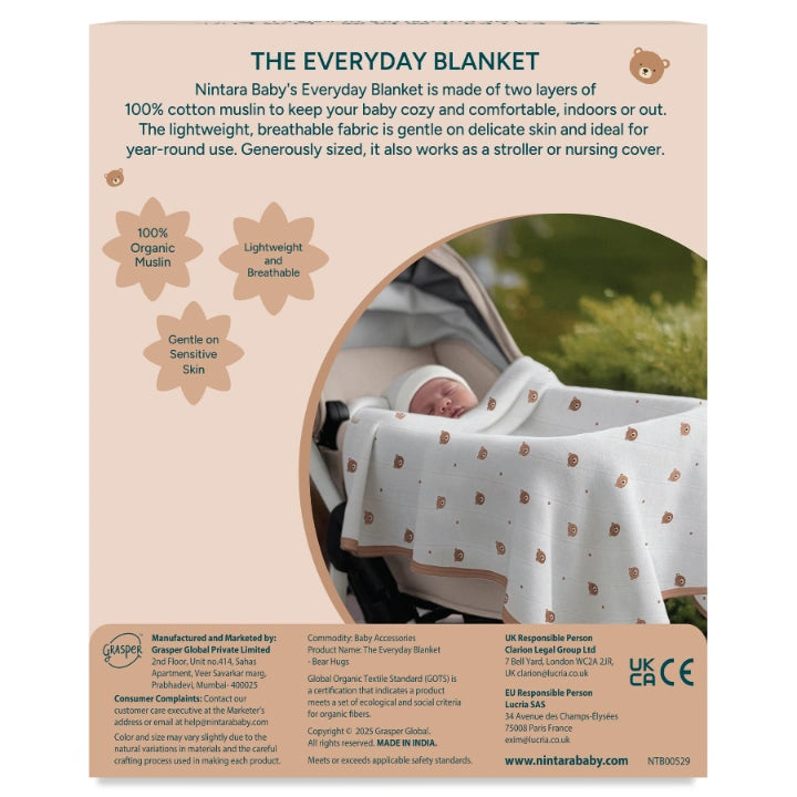 The Everyday Blanket | Medium Baby Blanket - Bear Hugs