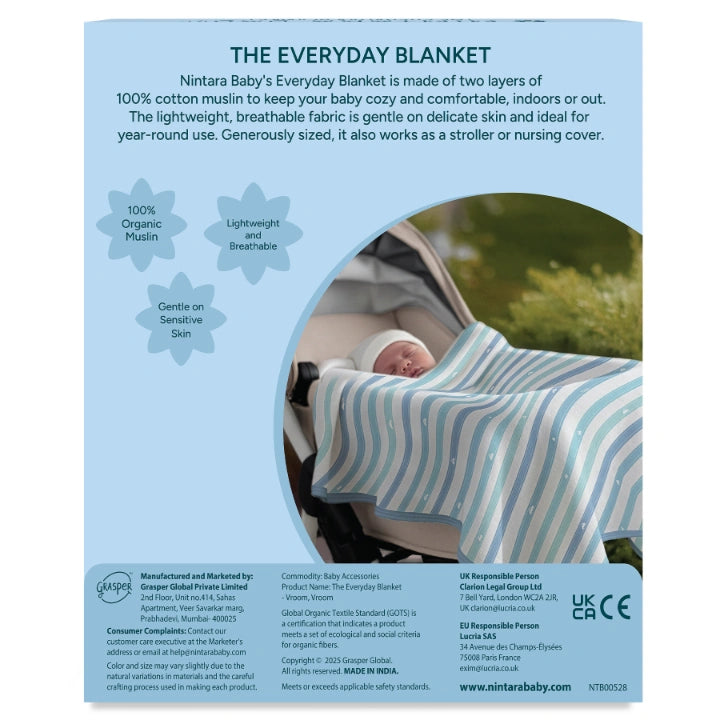 The Everyday Blanket | Medium Baby Blanket - Vroom, Vroom!