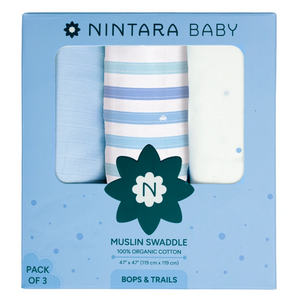 Muslin Baby Swaddle - Extra-Large - Set of 3 | Bops & Trails