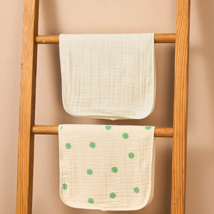 Baby Burp Cloths - Set of 2 | Green Pack
