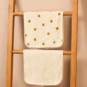 Baby Burp Cloths - Set of 2 | Nintara Stars