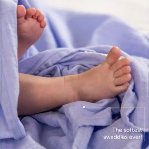 Muslin Baby Swaddle - Extra-Large | Soft Purple