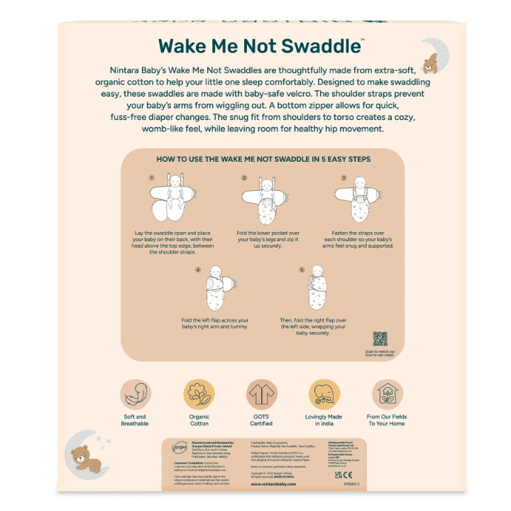 Wake Me Not Swaddle™   | Bear Cuddles