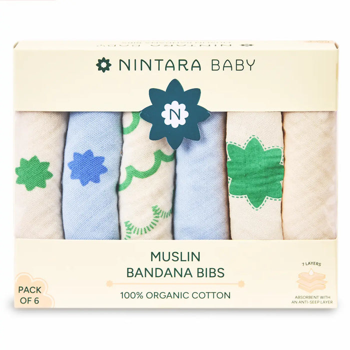 Baby Bandana Bibs Set of 6 | Fresh Bloom Mega Pack
