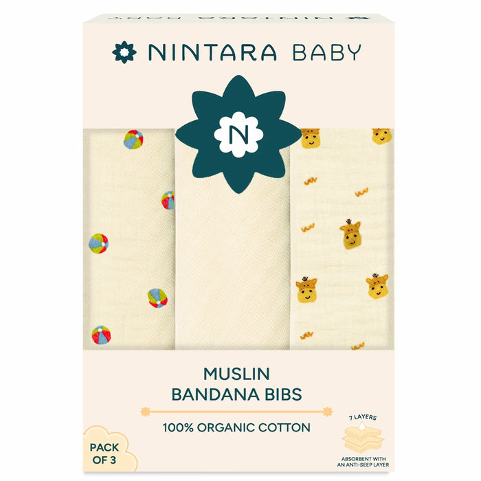 Baby Bandana Bibs - Set of 3 | Little Bouncers Pack