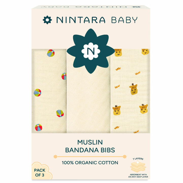 Baby Bandana Bibs - Set of 3 | Little Bouncers Pack