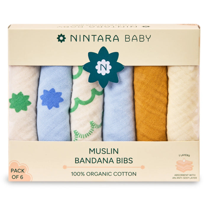 Baby Bandana Bibs Set of 6 | Mega Pack
