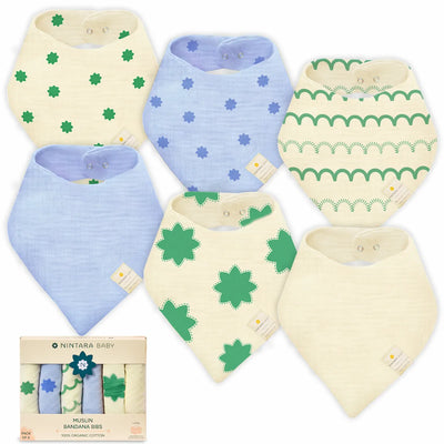 Baby Bandana Bibs Set of 6 | Fresh Bloom Mega Pack