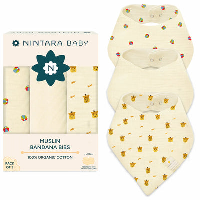 Baby Bandana Bibs - Set of 3 | Little Bouncers Pack