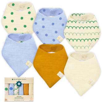 Baby Bandana Bibs - Set of 6 | Mega Pack