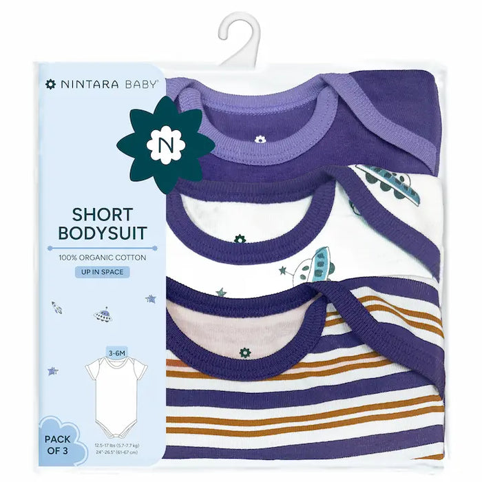Short Bodysuit - Up in Space | Set of 3