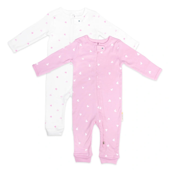 Footless Bodysuit - Set of 2 | Hearts & Flutters