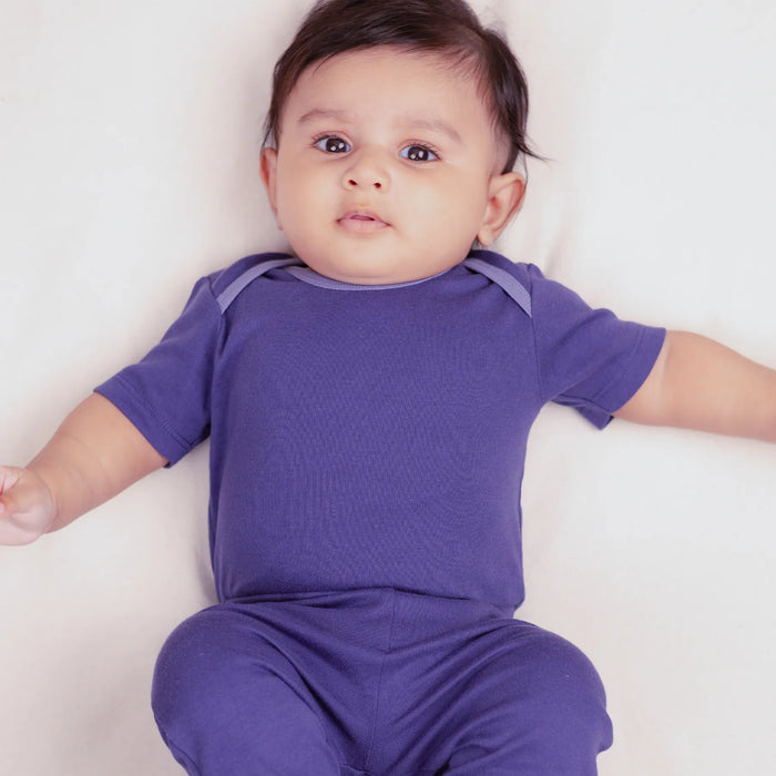 Short Bodysuit & Pant Set - Midnight Blue