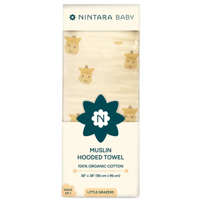 Muslin Baby Hooded Towel | Little Grazers
