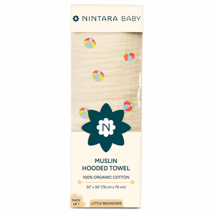 Muslin Baby Hooded Towel | Little Bouncers