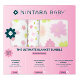 The Ultimate Baby Blanket Bundle - Set of 3 | Blush Blossoms
