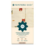 1 Muslin Baby Hooded Towel  + 2 So-Softs™ Washcloths Set | Animal Friends