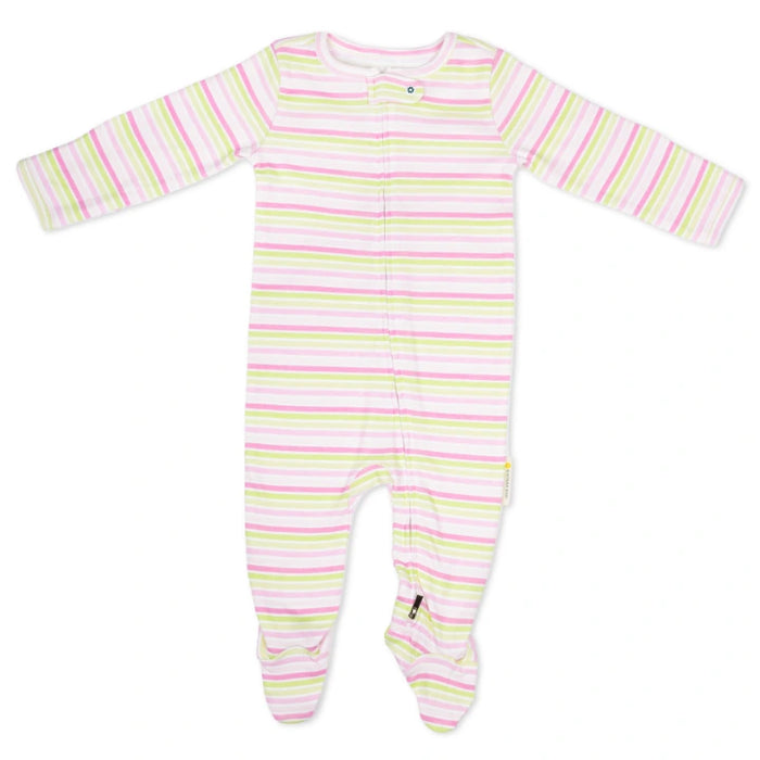 Footed Bodysuit | Candy Stripes