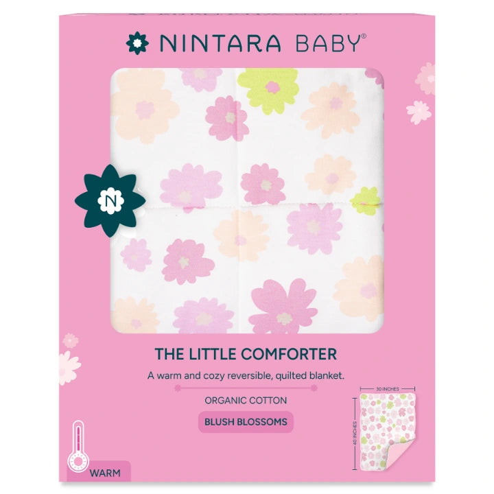 The Little Comforter | Warm Baby Blanket - Blush Blossom