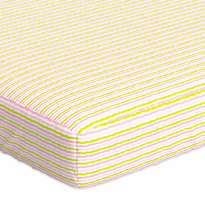 Fitted Crib Sheets | Blush Waves