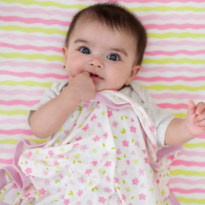 The Breezy Blanket | Light Baby Blanket - Blush Blossom