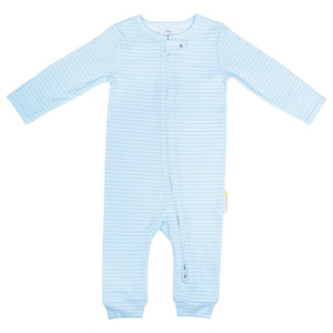 Footless Bodysuit | Blue Stripes