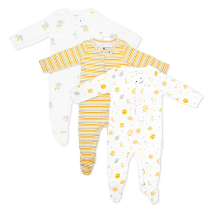 Footed Bodysuit - Set of 3 | Sunset Trio
