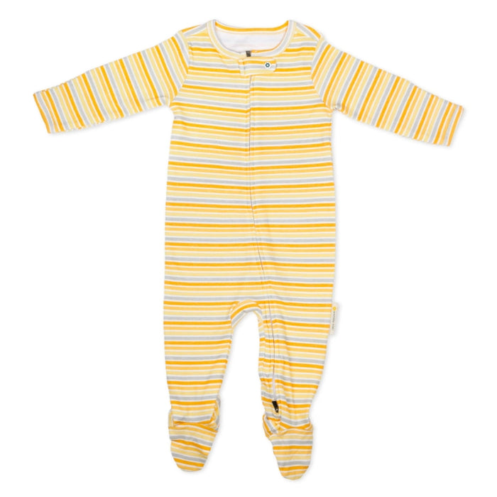 Footed Bodysuit | Sunset Stripes