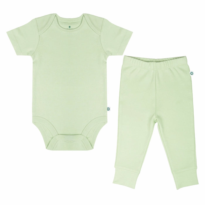 Short Bodysuit & Pant Set - Soft Sage
