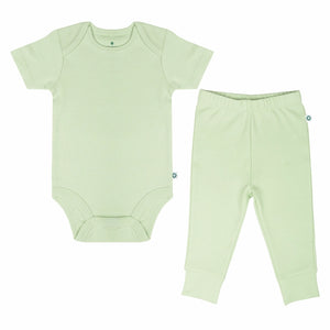Short Bodysuit & Pant Set - Soft Sage