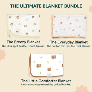The Ultimate Baby Blanket Bundle - Set of 3 | Bear Hugs