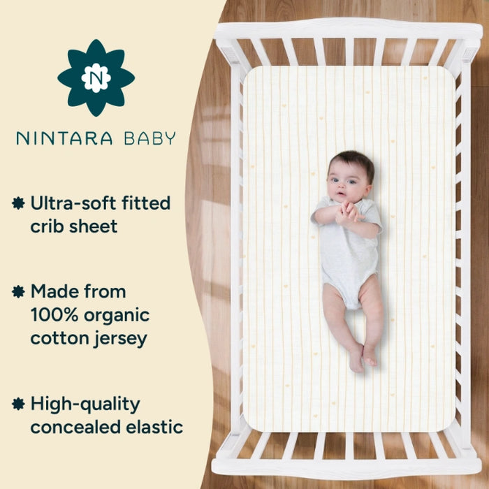 Fitted Baby Bedsheet | Cocoa Hearts