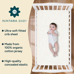 Fitted Baby Bedsheet | Cocoa Hearts