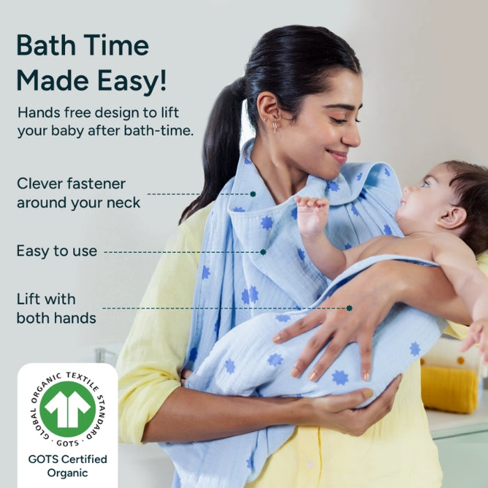 Muslin Baby Hooded Towel | Butterscotch