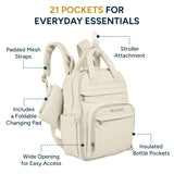 Diaper Bag - Backpack | Vanilla
