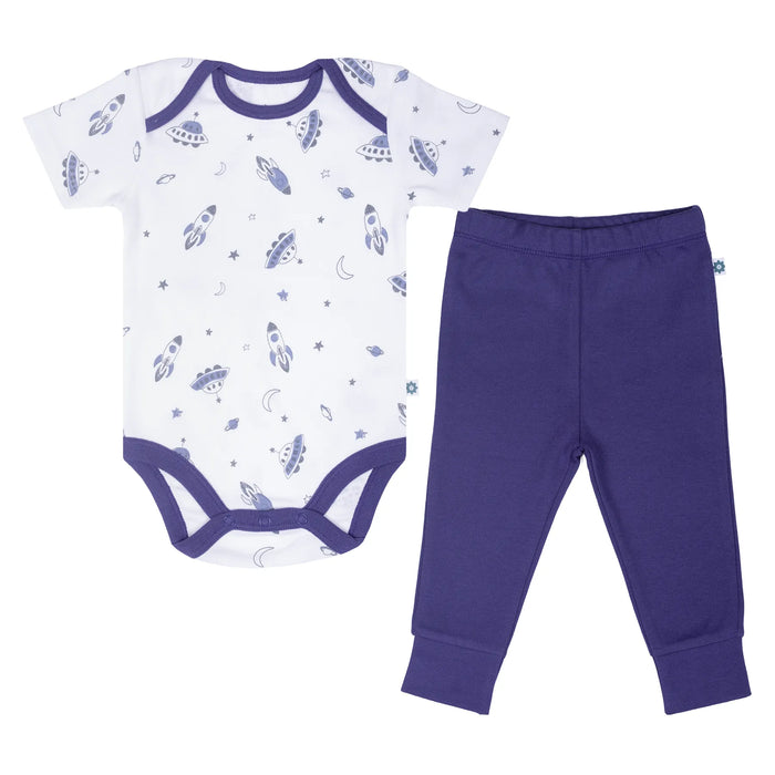 Short Bodysuit & Pant Set - Up In Space